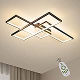 GBLY LED Deckenleuchte Dimmbar Modern Deckenlampe Schwarz Wohnzimmerlampe 65W Geometrisch Wandlampe Multifunktional Deckenbeleuchtung für Wohnzimmer, Schlafzimmer, Büro, Flur und Balkon