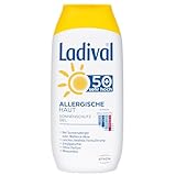 Ladival Allergische Haut Sonnenschutz Gel LSF 50+ – Parfümfreies Sonnengel für Allergiker – ohne Farb- und Konservierungsstoffe, wasserfest – 1 x 200 ml (1er Pack)