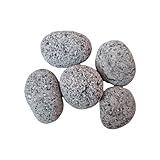 Natunae Zen Pebbles Aquarium Steine 5-7 cm (500 gr), Natursteine Dekoration Schwarze Lava Getrommelte Aquascaping, Terrarium, Nanobecken