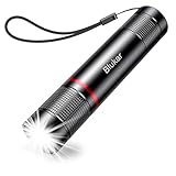 Blukar LED Taschenlampe Aufladbar, Superhelle Zoombare 2000 Lumen Mini Torch mit 4 Lichtmodi und Langer Betriebsdauer, Wasserdichte Taktische Handlampe für Camping, Wandern, Outdoor, Notfäll