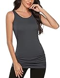 Totatuit Damen Tank Tops Sommer Oberteile Ärmellose Rundhalsausschnitt Blusen Top Shirts