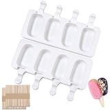 Eisformen Silikon Formen,Stieleisformen,BPA Frei Kuchen Eis am Stiel Backform, Popsicle Molds Set,Eiscreme form-Cake Pop Ice Lolly Mould Eis Selber Machen Dessertform