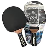 Donic-Schildkröt Carbon Tischtennisschläger, Waldner 3000, ITTF Belag, 751803