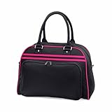 Sporttasche 'Retro Bowling Bag' - Farbe: Black/Fuchsia