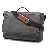 LOVEVOOK Umhängetasche Herren Laptoptasche 17 Zoll Businesstasche Tasche Herren Schultasche Aktentasche Arbeitstasche Messenger Bag Lehrertasche, Grau