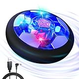 Hot Bee Air Power Fußball, Jungen Spielzeug für Kinder, Hover Fussball Indoor mit LED Geschenke ab 3 4 5 6 7 8 Jahre Jungen Mädchen Kinderspielzeug 3-8 Jahre, Wiederaufladbar Fußball Spiele Kinder