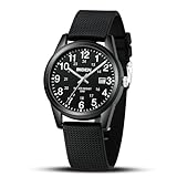 LN LENQIN Herren Uhr Männer Analog Quarz 30M wasserdichte Armbanduhren Herren mit Datum Mode Casual Designer Uhr für Herren Silicone Band