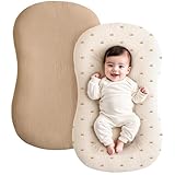 Wilgure 2-teiliges Baby Stubenwagen Spannbettlaken Set Bequeme Baumwollbettwäsche Geeignet Für 74 X 45 cm Große Kinderbett Pad Hüllen