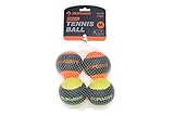 SKIPDAWG Ball Hundeball Tennisball mit Quietscher 4er Set sehr gut für Ballschleuder