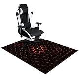 Gaming Bürostuhl Stuhlmatten, Bodenschutzmatte Bürostuhl, rutschfest Schreibtischstuhl Unterlage für Hartböden und Parkett, Gaming Teppich Stuhlunterlage, Bürostuhl Unterlage Teppich 180 x 200 cm