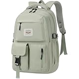 FIORETTO schulrucksack Teenager Mädchen Damen Schulranzen Schultasche School Bag Rucksack Schule 14' Laptopfach, Wasserabweisend & Leicht Grün