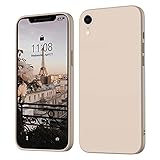 ORDA für iPhone XR Hülle Silikon Case, Handyhülle für iPhone XR Ultra Dünn Slim mit Microfiber, Kratzfeste Rundumschutz Case Schutzhülle Hülle für iPhone XR 6.1'' Khaki