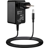 Guy-Tech AC/DC Adapter Kompatibel für Logitech Revue Google TV Companion Box 993-000426 Stromversorgungskabel + EU-Stecker