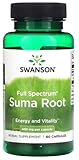 Swanson - Full Spectrum Suma Root 400 mg | Energie und Ausdauer aus der Natur - 60 Kapseln