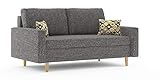 Sofini Sofa Etna! Best Schlafsofa! 140 x 190/2- Sitzer Sofa! (Lux 06)