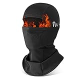 HEGCOIIE Winter Sturmhaube für Herren und Damen,Winddicht Thermo Balaclava Gesichtsmaske Skimaske für Outdoor Sports Radfahren, Skifahren, Motorrad, Fahrrad (Schwarz)