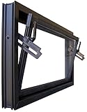 Kellerfenster braun 80 x 50 cm Einfachglas