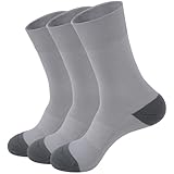 GKX Herren Self Heat Warm Crew Socken - Komfort & Wärme für Sport, Outdoor und Alltag, Grau, 43-47 EU