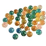 REKEELL Glasmurmeln Im Dunkeln Leuchten 16MM Glasmurmeln Leuchtende Kugel Chinesische Kugeln Spiel Flipper Kleine Murmeln Eltern-Kind Perlen Springender Ball(50pcs Random Colors)