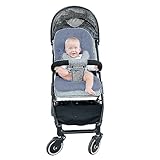 Baby Plüsch Sitzauflage für Kinderwagen Weich Warm Sitzkissen Baby Sitzeinlage Kinderwagenauflage Sportsitz Winter für Buggy Kindersitz Babyschale Fahrradanhänger, Einfache Befestigung, 76 * 37CM