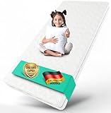 ALAVYA HOME® Kindermatratze 90x200 cm ohne Spannbettlaken 10 cm hoch I CertiPUR zertifizierter Kaltschaum mit waschbarem Bezug I Hochwertige Matratze für Kinderbett Jugendmatratze 200x90 I Made in EU