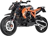 NUOJIAYING Technik Motorrad Bausteine für Superduke 1290R, 579 Teile Klemmbausteine Technik Supermotorrad, Technik Motorrad Modell Kompatibel mit großen Marken