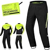 SHIMA HYDRODRY 2.0 Motorrad Regenbekleidung Hose Wasserdicht Reflektierend Damen Herren Set für Regenkombi Waterproof Regenschutz Atmungsaktiv Motorradkombi (Hosen Unisex, Fluo, L)