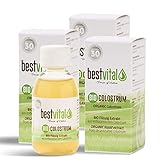 BIO Colostrum Liquid I 100% Erstmilch I Deutsches BIO-Siegel I 3 x 125 ml