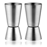 Cocktailmessbecher Cocktail Doppelmass Skala, 2 Stück Cocktail Messbecher Barmaß, Cocktail Dual Spirit Measure Cup, Geeignet für Bars und Wohnungen (20/40ml)