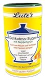 Delikatess-Suppe mit Suppengrün (900g Dose) 45 Liter Gemüse Brühe als Universal-Würzmittel für alle Speisen- geeignet vegan **NEU OHNE PALMFETT** glutenfrei ohne Zusatz von Laktose fettarm