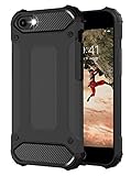 BYONDCASE Outdoor Hülle für iPhone SE 2022/2020, iPhone 7 Case iPhone 8 Hülle Schwarz [iPhone 7 Panzer Outdoor Hülle] Hardcase Ultra Slim kompatibel mit dem iPhone 7 & 8 Case