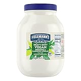 Hellmann's Robustes, veganes Mayonnaise-Glas, cremige Mayo auf Pflanzenbasis, Gewürze für Salate und Sandwiches, eifrei, 3,6 l, 1 Stück