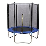 Ø 183 cm Gartentrampolin Trampolin Mit verdicktem dichtem Netz,Kinder Outdoor Trampolin ,Sporttrampolin Komplettset Netz,Innerhalb von 100kg