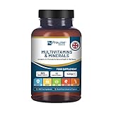 A-Z Multivitamine & Mineralien I 365 vegane Tabletten I 26 essentielle aktive Vitamine, Mineralien und Mikronährstoffe für Männer und Frauen I UK Hergestellt von Prowise Healthcare