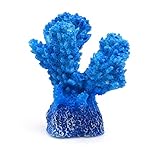 Sourcingmap® Harz Mini Koralle Pflanze Aquarium Fischglas Landschaft Dekor Riff Ornament Blau DE