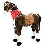 Sweety Toys 5048 Plüschpferd Reittier Stehpferd chocolate Größe ca. 105 cm