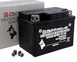 2EXTREME Batterie 12V 5Ah SLA4L-BS, wartungsfreie versiegelte und vorgeladene Rollerbatterie kompatibel mit YAMAHA Aerox 50, Peugeot Jetforce, Kisbee, Speedfight 1 2 3 50ccm