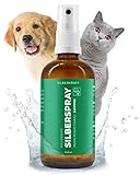 Silberkraft Kolloidales Silberspray 100 ml - Spray zur Wundheilung - Hautpflege bei Ungezieferbefall, Juckreiz, Infektionen, Entzündungen - für Hunde, Katzen, Nagetiere und andere Haustiere