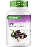 OPC Traubenkernextrakt - 300 Kapseln - 1000mg Extrakt mit 700mg OPC - Höchster OPC Gehalt nach HPLC - Laborgeprüftes OPC aus europäischen Weintrauben - Vegan - Hochdosiert