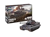 Revell 03503 Tiger II AUSF. B Königstiger World of Tanks originalgetreuer Modellbausatz für Fortgeschrittene, unlackiert