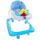 Lauflernhilfe Racer mit Spielcenter Gehfrei Gehhilfe Baby Walker in 3 verschiedenen Farben (Blau)