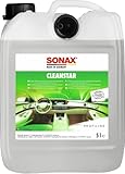 SONAX CleanStar Ecocert (5 Liter) für alle Oberflächen im Autoinnenraum wie z.B. Glas, Polster, Kunststoff, Leder usw. | Art-Nr. 02535050