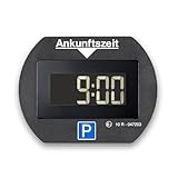 Needit elektronische Parkscheibe Park Lite I automatische Parkscheibe elektrisch mit Zulassung vom Kraftfahrt-Bundesamt I Digitale Parkuhr mit 2 Displays & vielen Funktionen, langlebig & zuverlässig