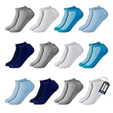 POPYS® 12 Paar Sneaker socken junngen | Sneaker socken mädchen | Socken mädchen | Socken junngen (DE/NL/SE/PL, Numerisch, 27, 31, Regular, Regular, Mehrfarbig 1)