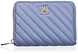 Tommy Hilfiger Damen Poppy Reform MED ZA QU AW0AW17017 Rundum Reißverschluss Brieftasche, Blau (Faded Ink)