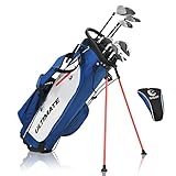 GYMAX Komplettes Golfschläger-Set für Herren, Golf-Set mit Standtasche, Golfschlägersätze inkl. 1# Aluminium-Driver, 3# Fairwayholz, 4# Hybrid, 6-9# Eisen, P# Zink-Eisen, Putter