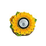 Gadpiparty Sonnenblumenlampe Dekorative Lichter Dekorative Solarleuchten Lichterketten Für Gartenpfähle Sonnenlicht Wegdekor Lichter Landschaftsdekor Lichter Laterne Harz Led