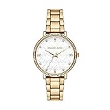 Michael Kors - Pyper Collection, Goldfarbene Armbanduhr aus legiertem Stahl für Damen MK4666