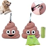 Haustier Müllsack Spender Haustier Poop Hundekotbeutel Halter Auslaufsichere Kotbeutelspender Hundekot Tasche Spender Hundekotbeutelspender Hundehaufen Kotbeutel Tragbarer Müllsack Spender 2 Stücke