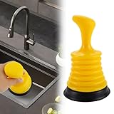 Tyafzzn 18cm Pömpel Klein Saugglocke Abfluss, Pümpel Saugglocke Plunger Sink Maximale Saugkraft Plunger Sink für Bad Küche Dusche Toilette